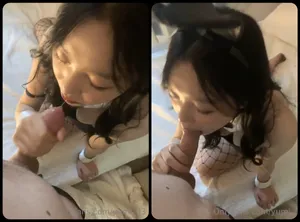 Thỏ con dâm dục thích bú cục thịt to